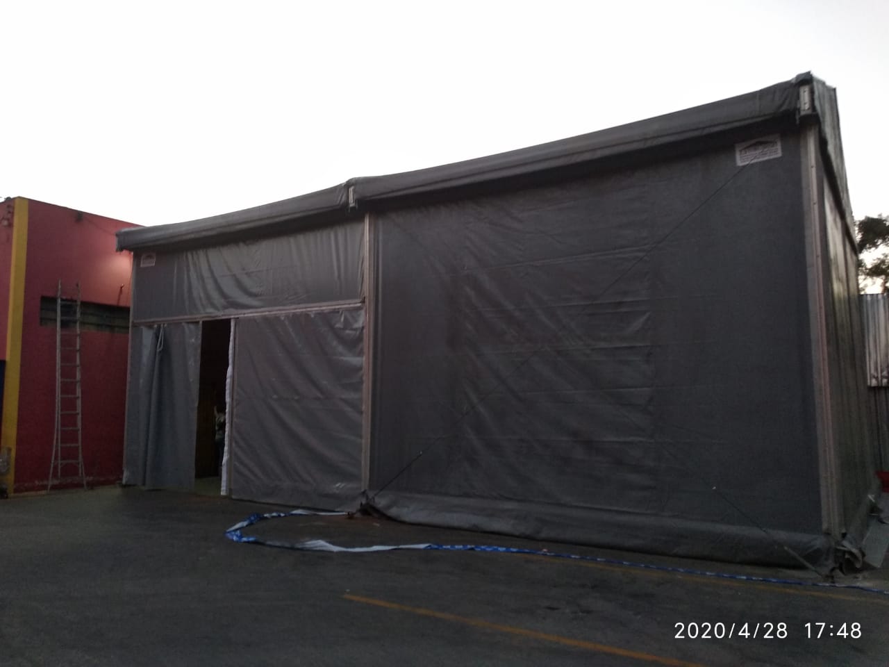 Cobertura armazenagem 02 águas 8×12