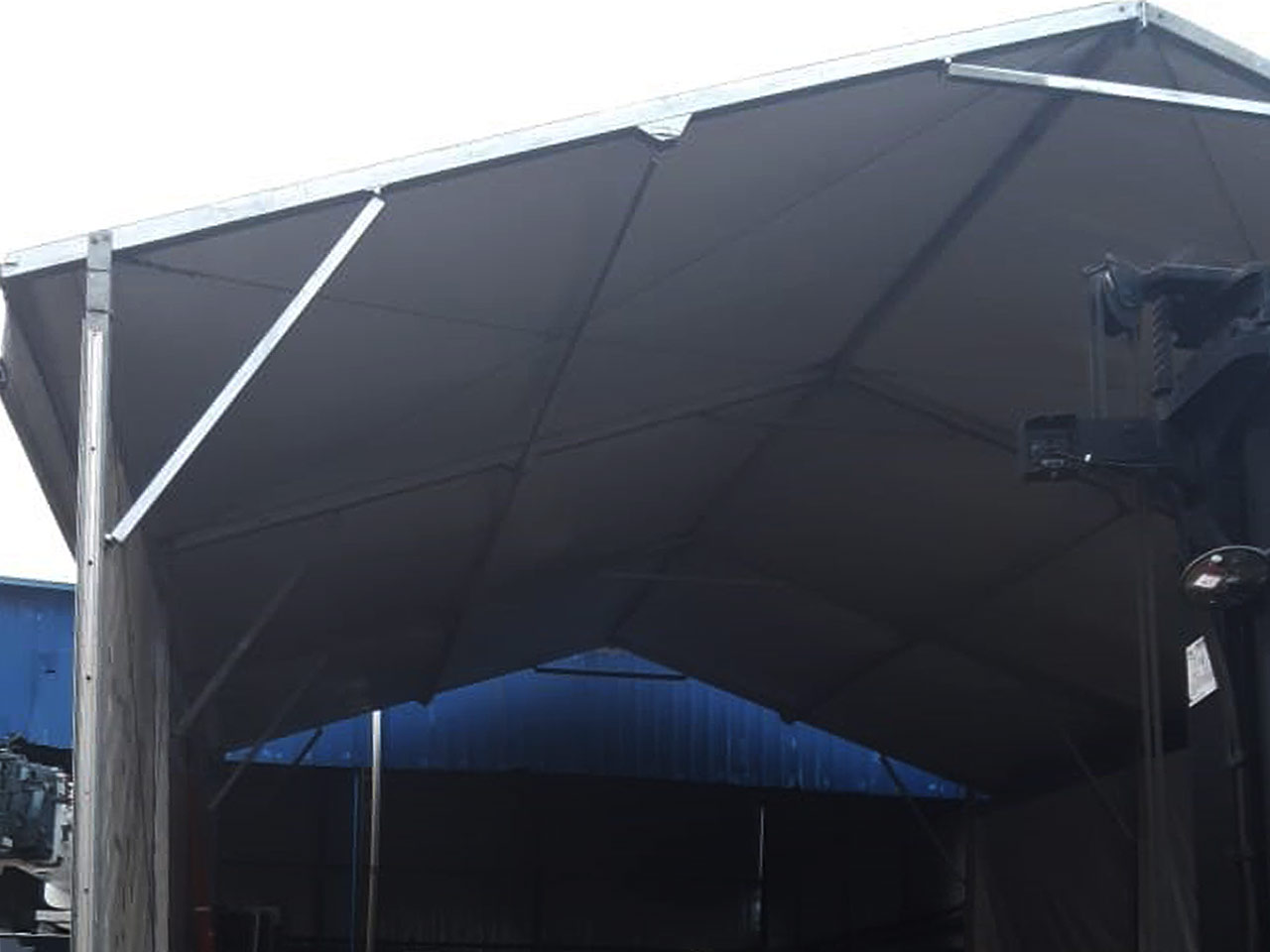 Cobertura armazenagem 02 águas 10x15x5m